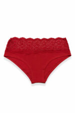 Dantelli Baskılı Seksi Kırmızı Slip XM1022 - Görsel 2