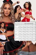 Siyah Dantel Külot İşlemeli sexi Fantezi Takım 52079 - Görsel 2