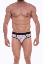 Çok Renkli Desenli Fantezi Seksi Erkek Jockstrap DM072222