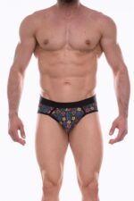 Çok Renkli Desenli Fantezi Seksi Erkek Jockstrap DM072266