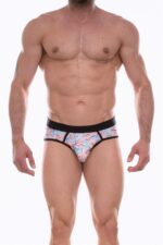 Çok Renkli Desenli Fantezi Seksi Erkek Jockstrap DM072270