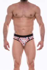 Çok Renkli Desenli Fantezi Seksi Erkek Jockstrap DM072288