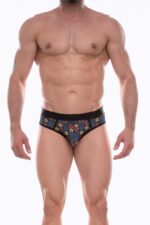 Çok Renkli Desenli Fantezi Seksi Erkek Jockstrap DM072289