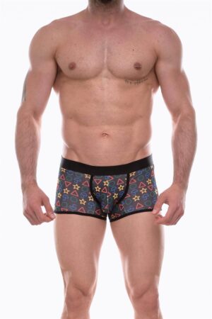 Çok Renkli Fantezi Seksi Erkek Desenli Boxer DM072202