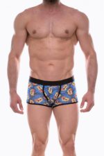 Çok Renkli Fantezi Seksi Erkek Desenli Boxer DM072206