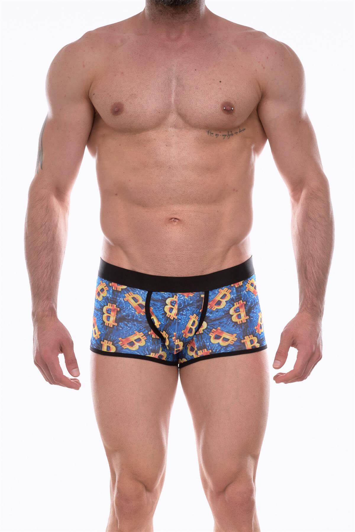 Çok Renkli Fantezi Seksi Erkek Desenli Boxer DM072206 Çok Renkli Fantezi Seksi Erkek Desenli Boxer DM072206
