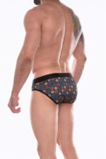 Çok Renkli Fantezi Seksi Erkek Desenli Slip DM072215