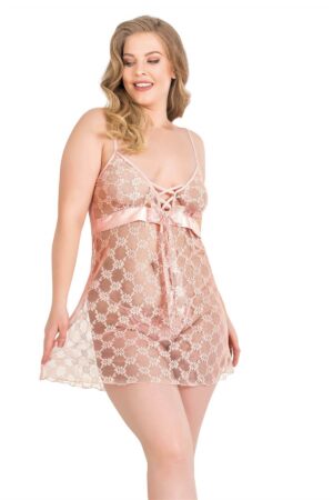 Deluxerie Ensemble de Babydoll Grande-Taille Paola