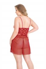 Deluxerie Ensemble de Babydoll Grande-Taille Perla