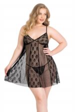 Deluxerie Ensemble de Babydoll Grande-Taille Petria