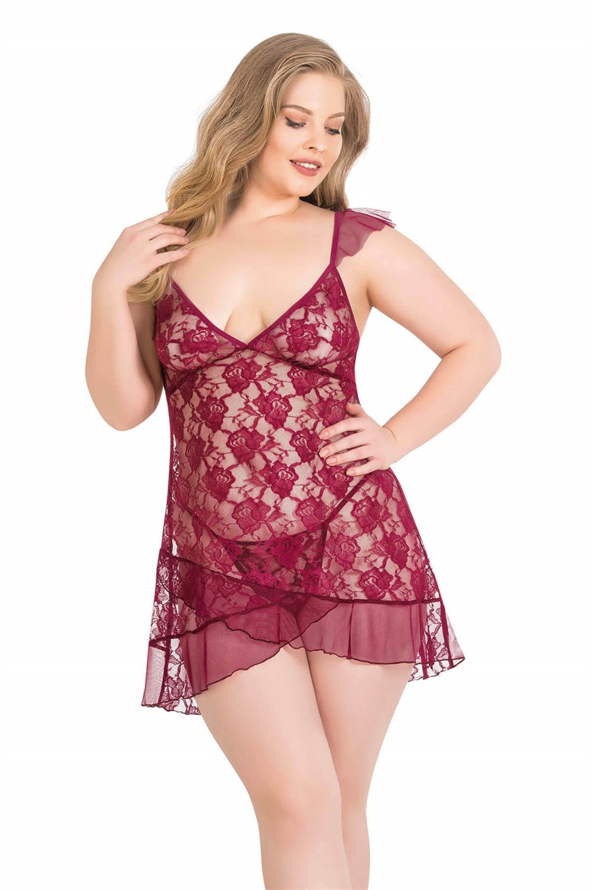 Deluxerie Ensemble de Babydoll Grande-Taille Pheba Deluxerie Ensemble de Babydoll Grande-Taille Pheba