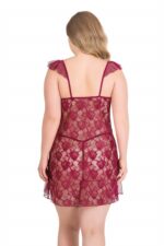 Deluxerie Ensemble de Babydoll Grande-Taille Pheba