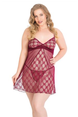 Deluxerie Ensemble de Babydoll Grande-Taille Primrose