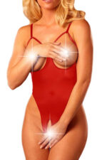 Fantezi Seksi Büyük Beden Özel Bölgesi Açık Bodysuit B-66160