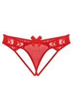 Kırmızı Fantezi Seksi Büyük Beden Arkası Açık String B-66298KRM