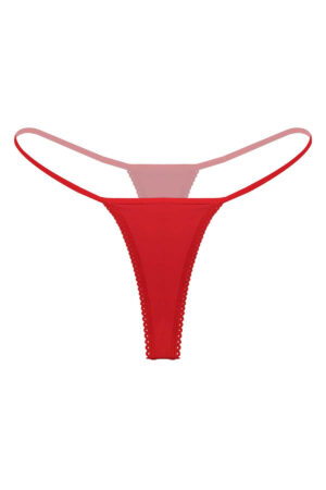 Kırmızı Fantezi Seksi Büyük Beden Stirng B-66296KRM