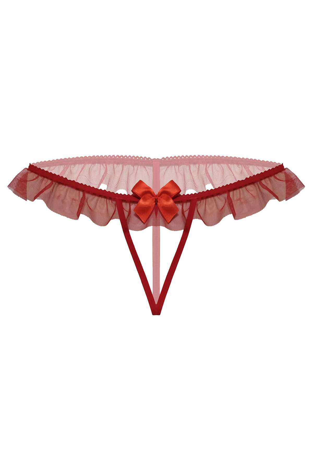 Kırmızı Fantezi Seksi Dantelli Taşlı String 66297KRM Kırmızı Fantezi Seksi Dantelli Taşlı String 66297KRM