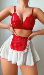 Kırmızı Fantezi Seksi Kostüm 9824E9ORSX