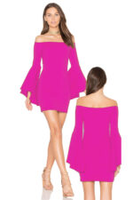 Kırmızı Fantezi Seksi Omuz Dekolteli Mini Elbise TP101536
