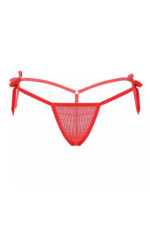 Kırmızı Fantezi Seksi Transparan Tül Büyük Beden String Tanga