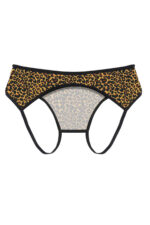 Leopar Desenli Fantezi Seksi Büyük Beden String B-66281LEO