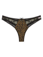 Leopar Desenli Fantezi Seksi Büyük Beden String B-66290LEO