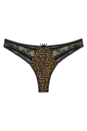 Leopar Desenli Fantezi Seksi Dantelli String 66290LEO