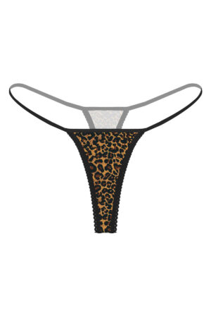 Leopar Desenli Fantezi Seksi String 66296LEO