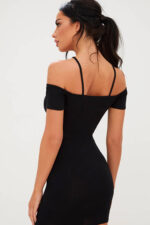 Seksi Yaka Detaylı Elbise TP101471