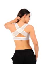 Sırt Toparlayıcı Göğüs Dikleştirici Beyaz Korse