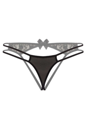 Siyah Fantezi Seksi Arkası Açık String 66298SYH