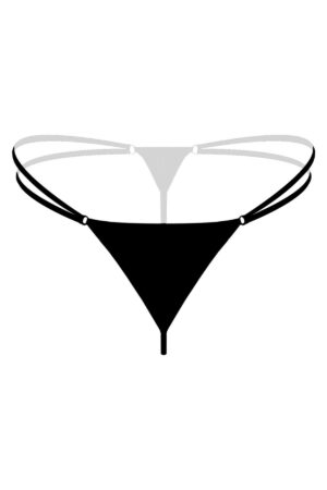 Siyah Fantezi Seksi Büyük Beden String B-66274SYH