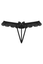 Siyah Fantezi Seksi Dantelli String 66297SYH