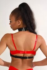 Siyah Fantezi Seksi Deri Harness Aksesuar APFT1237