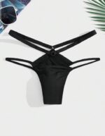 Siyah Fantezi Seksi Erkek Slip
