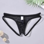 Siyah Fantezi Seksi Fileli Erkek Jockstrap