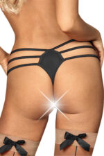 Siyah Fantezi Seksi Lastikli String 66286SYH
