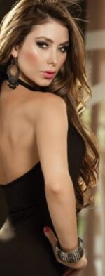 Siyah Fantezi Seksi  Mini Elbise TP100792