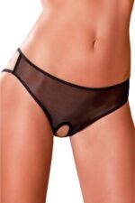 Siyah Fantezi Seksi Özel Bölgesi Açık Slip 66213SYH
