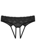 Siyah Fantezi Seksi Özel Bölgesi Açık String 66272SYH