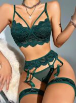 Yeşil Fantezi Seksi Jartiyer Takımı NWY44LWIMC