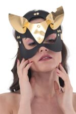 Altın Rengi Kedi Kız Fantezi Maske