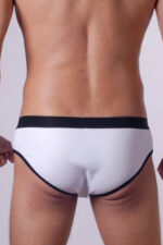 Beyaz Fantezi Seksi Erkek Slip DM140506