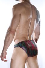 Çok Renkli Fantezi Seksi Deri Erkek Slip  DM012123