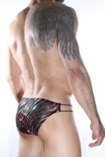 Çok Renkli Fantezi Seksi İp Tasarımlı Erkek Slip  DM012135