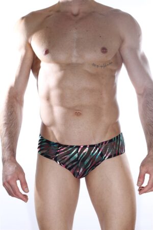 Çok Renkli Fantezi Seksi Transparan Erkek Slip DM012128