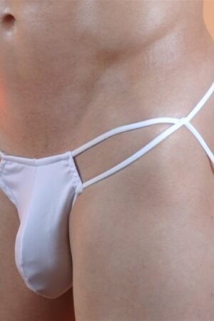 Erkek Fantezi Seksi Beyaz Jockstrap DM071043