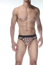 Erkek Fantezi Seksi Leopar Desenli Tanga DM102156
