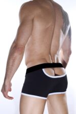 Erkek Fantezi Seksi Siyah Arka Dekolteli Boxer DM012119