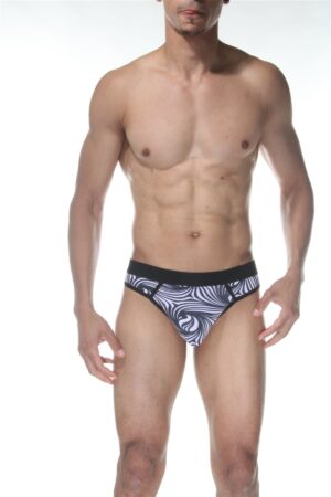 Erkek Fantezi Seksi Zebra Desenli Tanga DM102155